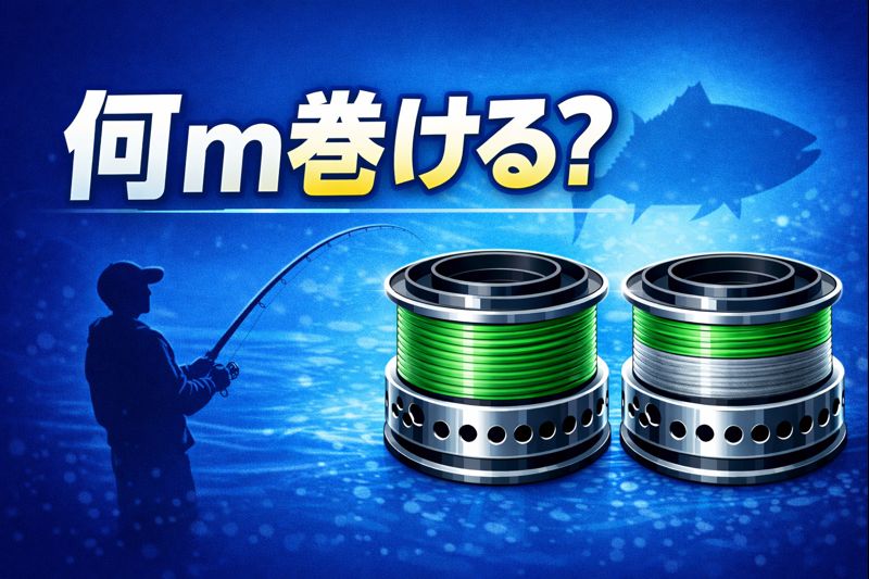 PE号数ごとの巻けるライン量を計算できるツールのイメージ